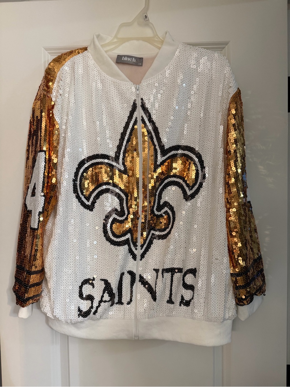 ⚜️ New Orleans Saints Alvin Kamara #41 Sequin Jacket ⚜️
